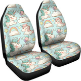 Cute Rainbow Unicorn Pattern Print Universal Fit Car Seat Covers 102422
