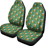 Cute Saint Patrick's Day Pattern Print Universal Fit Car Seat Covers 102422