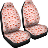 Cute Santa Claus Pattern Print Universal Fit Car Seat Covers 102422