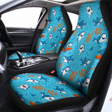 Cute Shark Pattern Print Universal Fit Car Seat Covers 102422