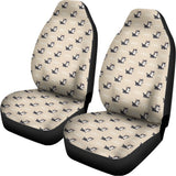Cute Siberian Husky Pattern Print Universal Fit Car Seat Covers 102422