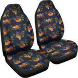 Cute Sloth Pattern Print Universal Fit Car Seat Covers 102422