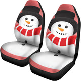 Cute Snowman Print Universal Fit Car Seat Covers 102422