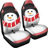 Cute Snowman Print Universal Fit Car Seat Covers 102422