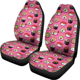 Cute Sushi And Rolls Pattern Print Universal Fit Car Seat Covers 102422