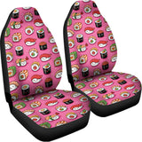 Cute Sushi And Rolls Pattern Print Universal Fit Car Seat Covers 102422