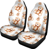 Cute Teddy Bear Pattern Print Universal Fit Car Seat Covers 102422
