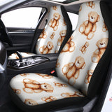 Cute Teddy Bear Pattern Print Universal Fit Car Seat Covers 102422