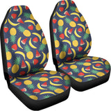 Cute Tropical Fruits Pattern Print Universal Fit Car Seat Covers 102422
