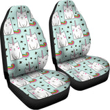 Cute Unicorn Cat Pattern Print Universal Fit Car Seat Covers 102422