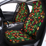 Cute Vegan Pattern Print Universal Fit Car Seat Covers 102422