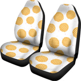Cute Waffle Pattern Print Universal Fit Car Seat Covers 102422