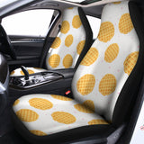 Cute Waffle Pattern Print Universal Fit Car Seat Covers 102422