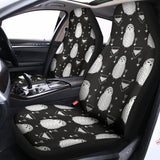 Cute White And Grey Owl Pattern Print Universal Fit Car Seat Covers 102422