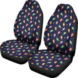 Cute Wizard Pattern Print Universal Fit Car Seat Covers 102422