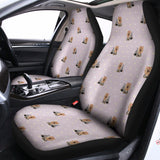 Cute Yorkshire Terrier Pattern Print Universal Fit Car Seat Covers 102422