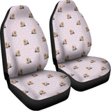Cute Yorkshire Terrier Pattern Print Universal Fit Car Seat Covers 102422