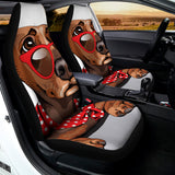 Dachshund With Red Sunglasses Print Universal Fit Car Seat Covers 102422