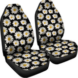 Daisy Flower Pattern Print Universal Fit Car Seat Covers 102422
