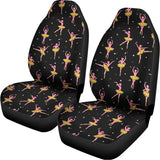 Dancing Ballet Pattern Print Universal Fit Car Seat Covers 102422