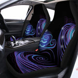 Dark Aquarius Zodiac Sign Print Universal Fit Car Seat Covers 102422