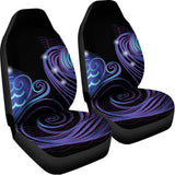 Dark Aquarius Zodiac Sign Print Universal Fit Car Seat Covers 102422