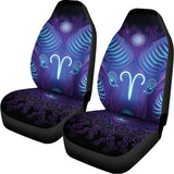 Dark Aries Zodiac Sign Print Universal Fit Car Seat Covers 102422
