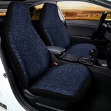 Dark Blue Denim Jeans Print Universal Fit Car Seat Covers 102422