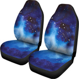 Dark Blue Galaxy Space Print Universal Fit Car Seat Covers 102422