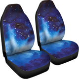 Dark Blue Galaxy Space Print Universal Fit Car Seat Covers 102422