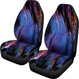 Dark Blue Horse Portrait Print Universal Fit Car Seat Covers 102422