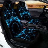 Dark Blue Kaleidoscope Print Universal Fit Car Seat Covers 102422