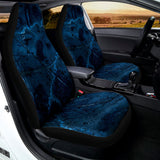 Dark Blue Marble Print Universal Fit Car Seat Covers 102422