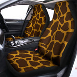 Dark Brown Cow Print Universal Fit Car Seat Covers 102422