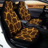 Dark Brown Cow Print Universal Fit Car Seat Covers 102422