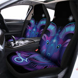 Dark Capricorn Zodiac Sign Print Universal Fit Car Seat Covers 102422