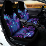 Dark Capricorn Zodiac Sign Print Universal Fit Car Seat Covers 102422