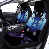 Dark Gemini Zodiac Sign Print Universal Fit Car Seat Covers 102422
