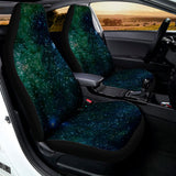 Dark Green Galaxy Space Print Universal Fit Car Seat Covers 102422