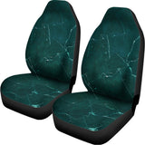 Dark Green Marble Print Universal Fit Car Seat Covers 102422