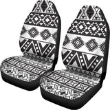 Dark Grey Aztec Pattern Print Universal Fit Car Seat Covers 102422