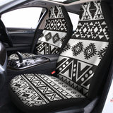 Dark Grey Aztec Pattern Print Universal Fit Car Seat Covers 102422