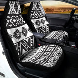Dark Grey Aztec Pattern Print Universal Fit Car Seat Covers 102422