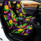Dark Hawaiian Tropical Pattern Print Universal Fit Car Seat Covers 102422