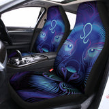 Dark Leo Zodiac Sign Print Universal Fit Car Seat Covers 102422
