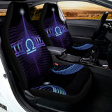Dark Libra Zodiac Sign Print Universal Fit Car Seat Covers 102422
