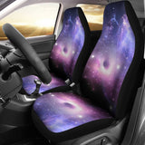 Dark Light Purple Galaxy Space Print Universal Fit Car Seat Covers 102422