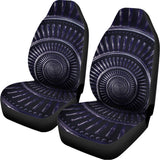 Dark Navy Metal Spiral Print Universal Fit Car Seat Covers 102422