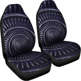 Dark Navy Metal Spiral Print Universal Fit Car Seat Covers 102422
