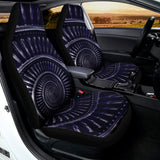 Dark Navy Metal Spiral Print Universal Fit Car Seat Covers 102422